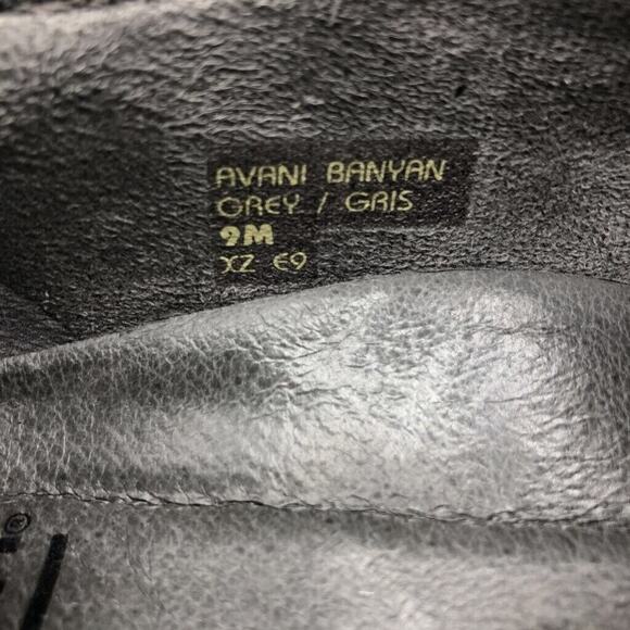 Earth Shoes Womens 9 Avani Banyan Loafers Shoes Gray Leather Slip On Flat Heel - Picture 8 of 9